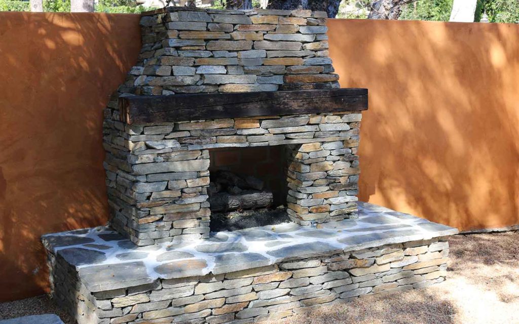 Olmos landscape outdoor fire features