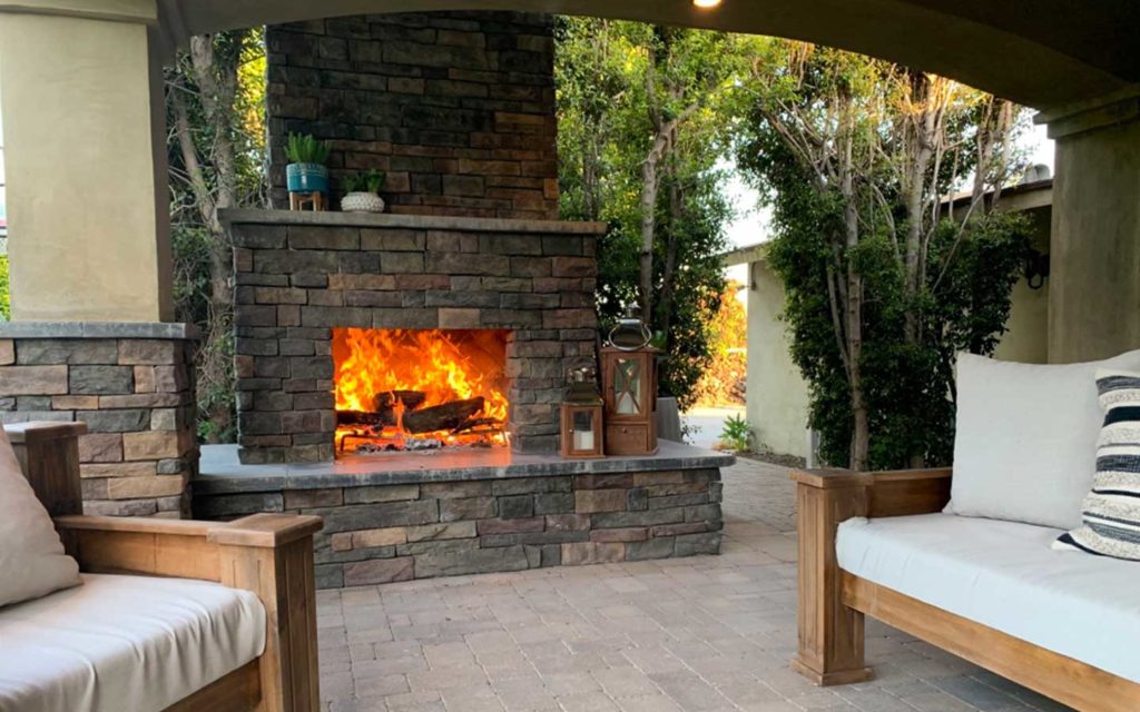 Olmos landscape fun outdoor living fire features