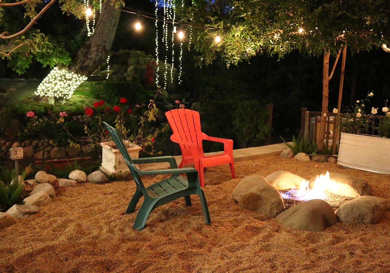 Fire Pits Outdoor Fireplaces, Outdoor Fireplace Landscape Lighting